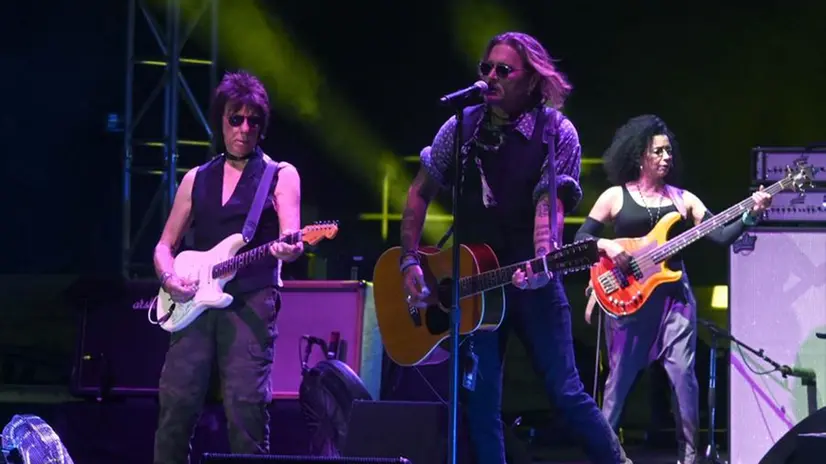 Johnny Depp e Jeff Beck sul palco
