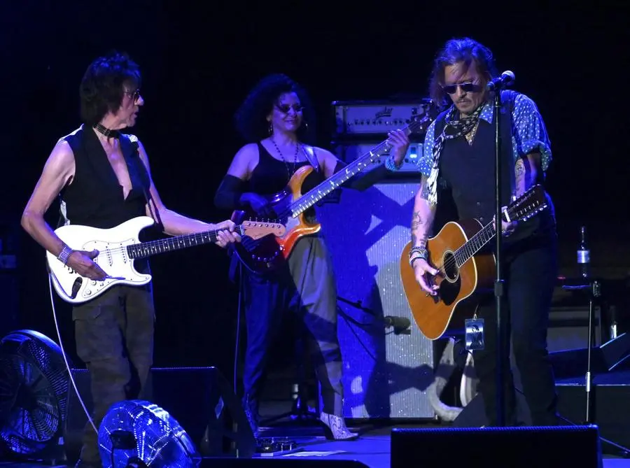 Johnny Depp e Jeff Beck sul palco