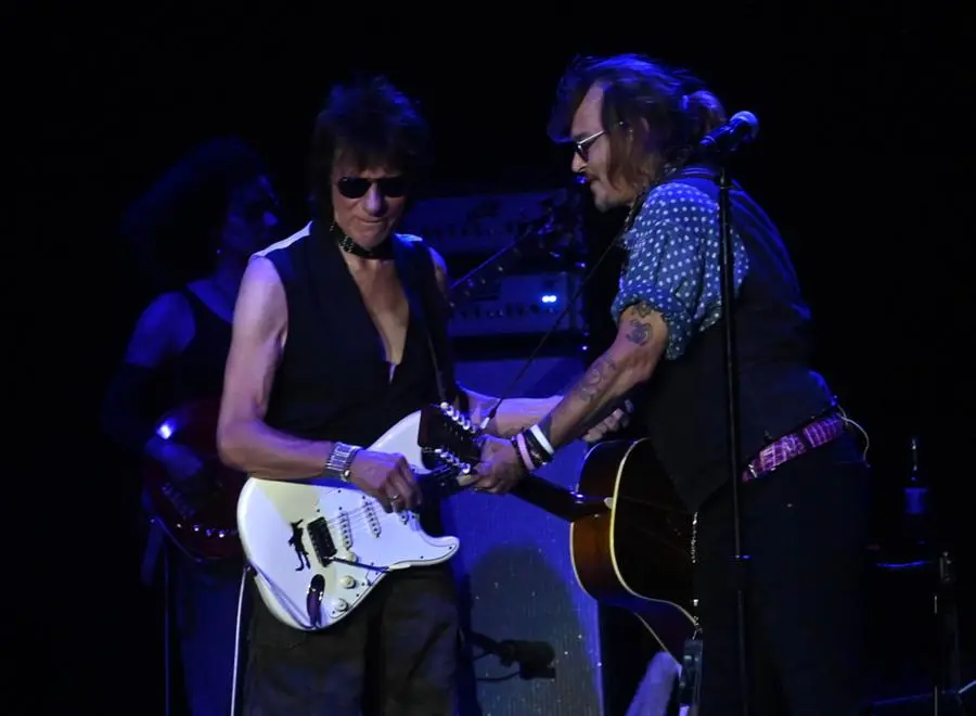 Johnny Depp e Jeff Beck sul palco
