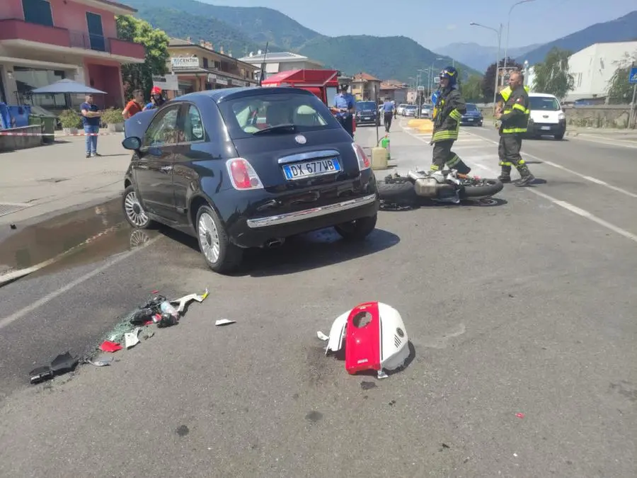 Le immagini dell'incidente a Villa Carcina
