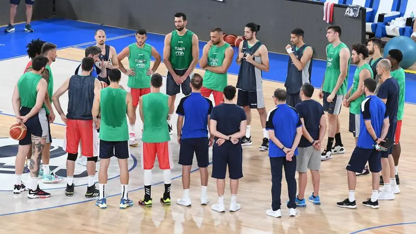 I giocatori della Nazionale - Foto Italbasket