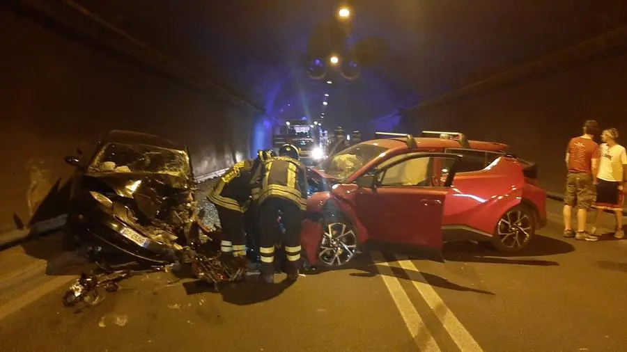 Lo scontro in galleria