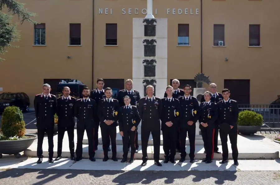 I 12 nuovi marescialli in servizio a Brescia