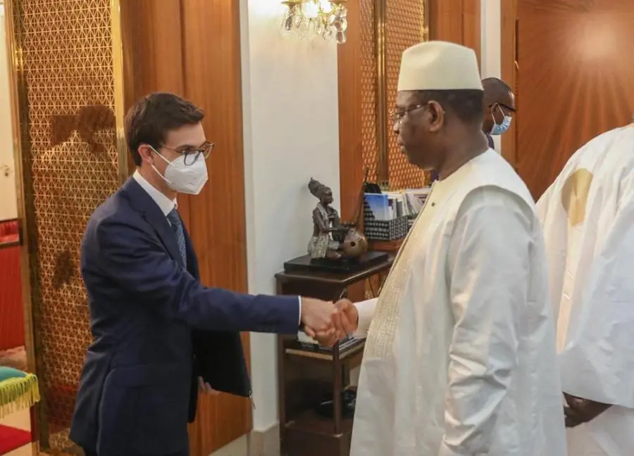 Faustino Gatta incontro il presidente del Senegal Macky Sall