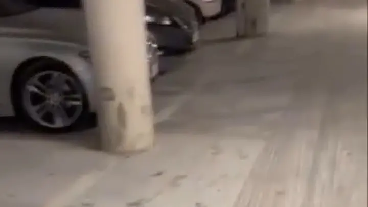 Il parcheggio preso di mira dai vandali a Montichiari