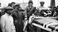 Ferdinando Minoia e Giuseppe Morandi all’arrivo nel 1927 - Archivio fotografico Fondazione Negri