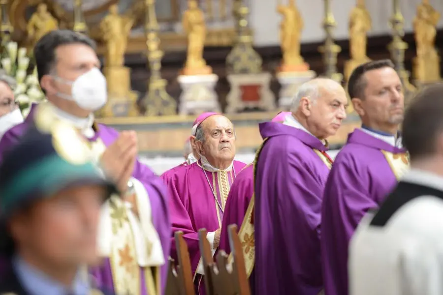 I funerali di mons. Bruno Foresti in Cattedrale