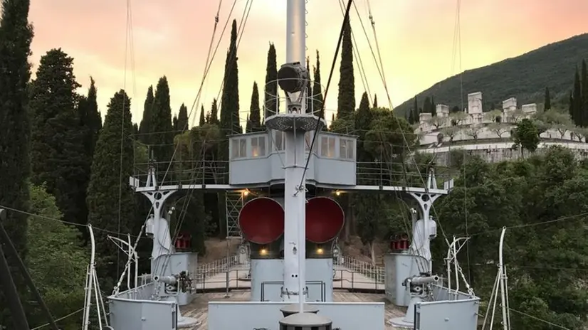 Uno scorcio della Nave Puglia del Vittoriale - Foto Daniele Prandelli © zoom.giornaledibrescia.it