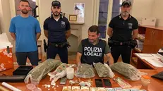 La droga sequestrata dalla Polizia Locale della Valle Sabbia