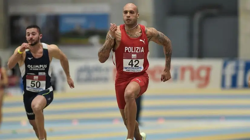 Marcell Jacobs in pista - © www.giornaledibrescia.it