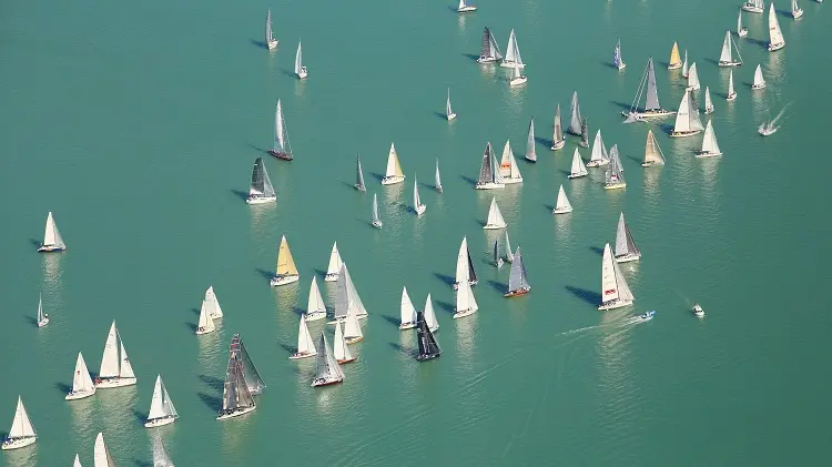 La regata sul Balaton in Ungheria