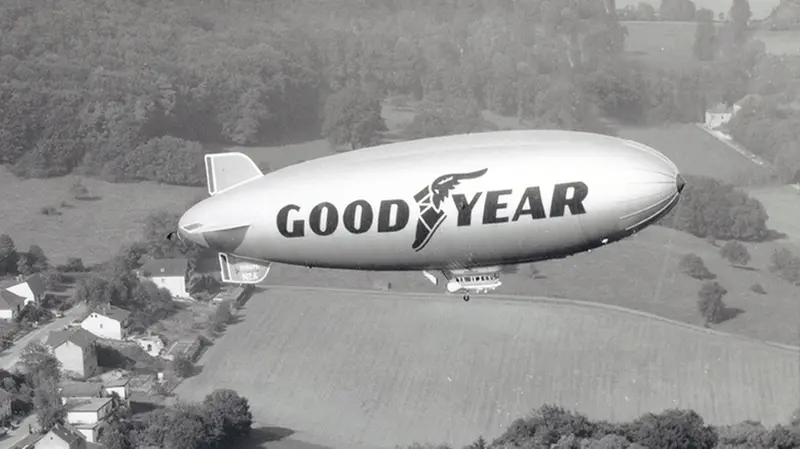 Uno scatto storico del Goodyear Blimp - © www.goodyearblimp.eu