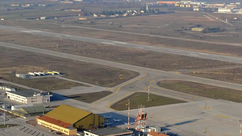 Una veduta dell'aeroporto di Montichiari - © www.giornaledibrescia.it