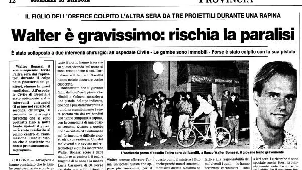 Un estratto del Giornale di Brescia del 19 ottobre 1990 - © www.giornaledibrescia.it