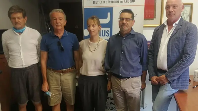 I responsabili dell’Anmil di Brescia