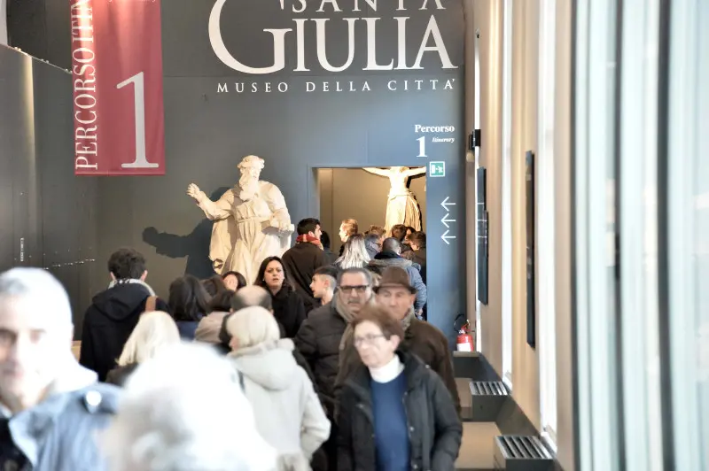 L'ingresso del Museo di Santa Giulia - Foto Pierre Putelli/Neg © www.giornaledibrescia.it