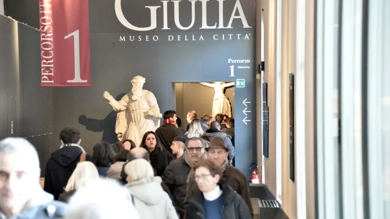 L'ingresso del Museo di Santa Giulia - Foto Pierre Putelli/Neg © www.giornaledibrescia.it