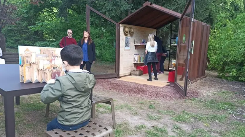 La casetta nel parco del Castello Bonoris a Montichiari