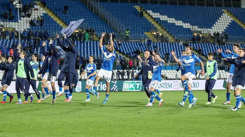 Una bella esultanza del Brescia