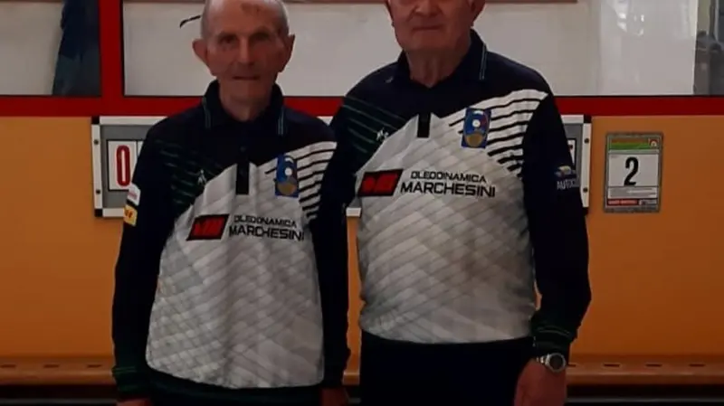 Osvaldo Maccarinelli, classe 1934 e Stefano Bolpagni, classe 1935 - © www.giornaledibrescia.it