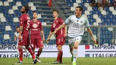Simone Guerra nel 2017 realizzò una doppietta contro la Reggiana - © www.giornaledibrescia.it