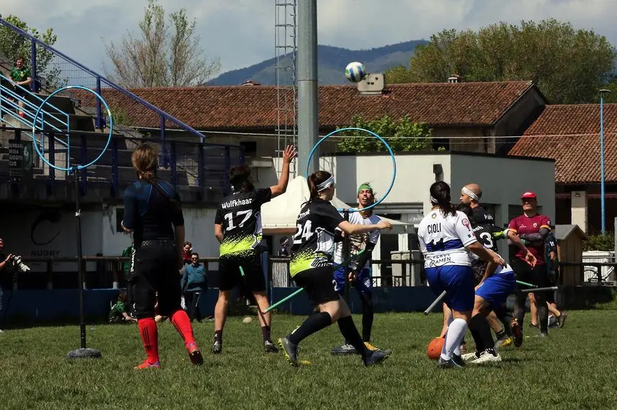 Alcuni momenti dell'European Quidditch Cup Division 2 disputatosi a Brescia