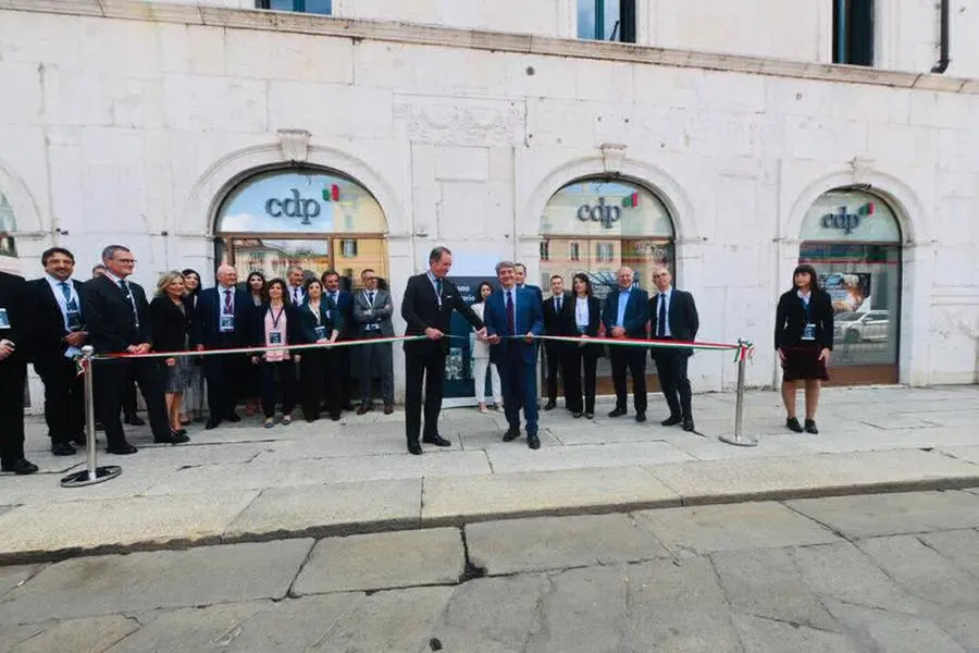 L'inaugurazione della sede di Cassa Depositi e Prestiti
