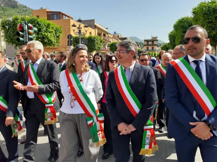 Il sindaco di Brescia Emilio Del Bono a Capaci per la commemorazione