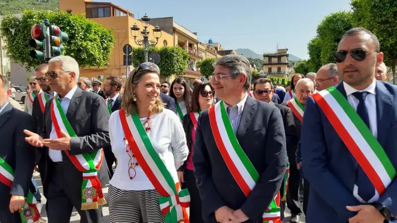 Il sindaco di Brescia Emilio Del Bono a Capaci per la commemorazione