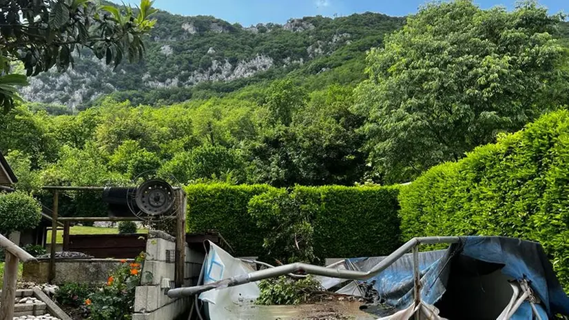 Il roccione che si è staccato dalla Maddalena