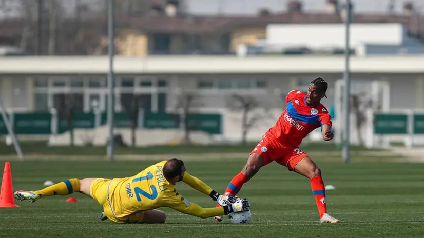 Brescia: allenamento congiunto con la Primavera