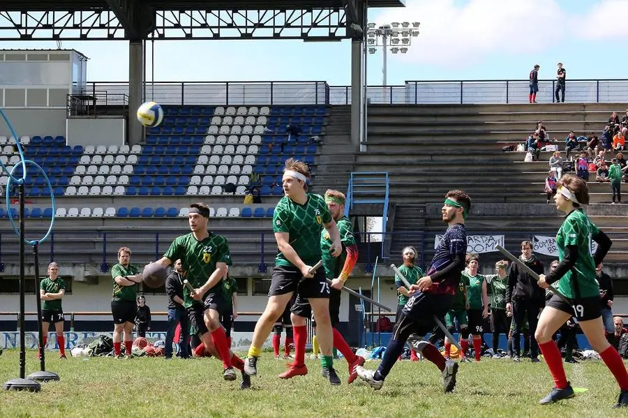 Alcuni momenti dell'European Quidditch Cup Division 2 disputatosi a Brescia