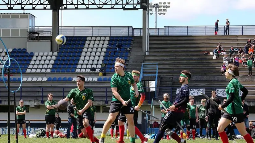Alcuni momenti dell'European Quidditch Cup Division 2 disputatosi a Brescia
