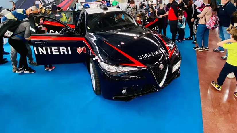 Lo stand dei Carabinieri a Seridò