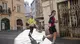 Il passaggio della Brescia Art Marathon in centro a Brescia