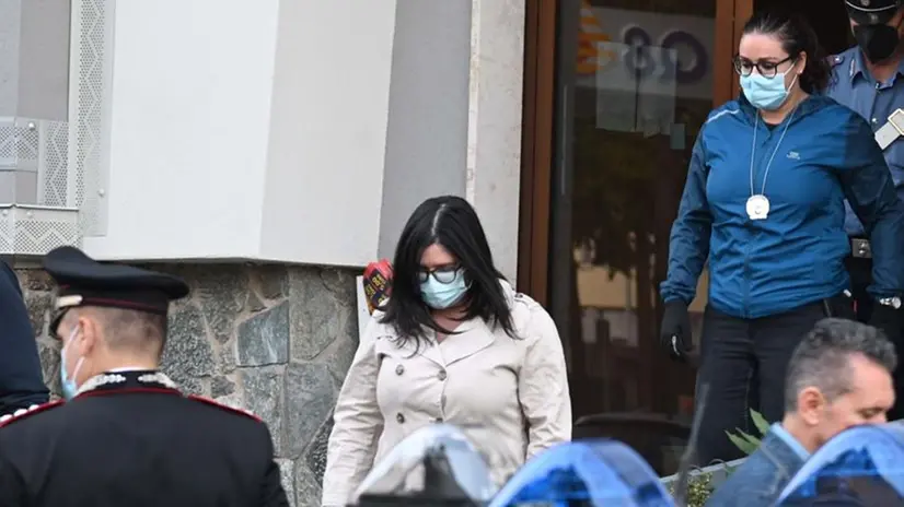 Silvia Zani nel giorno dell'arresto, lo scorso 24 settembre - Foto Gabriele Strada /Neg © www.giornaledibrescia.it