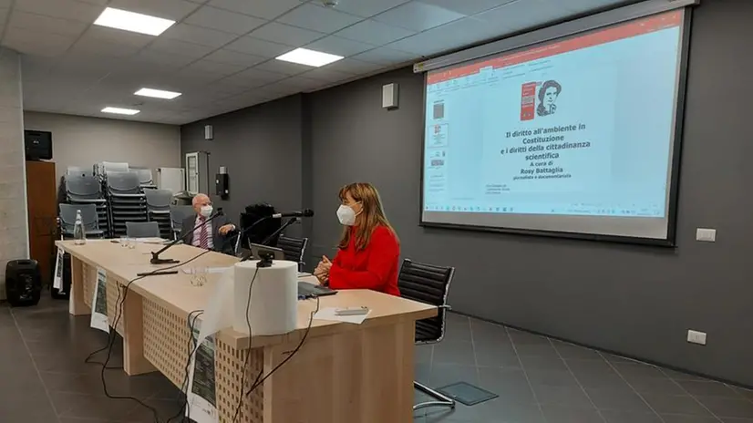 Rosy Battaglia al convegno di Anpi "Obiettivo ambiente: la Terra in primo piano”