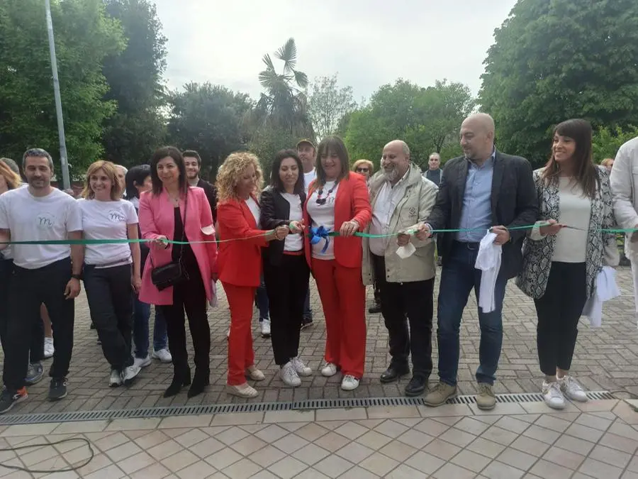 Taglio del nastro per l'inaugurazione del Centro Marcolini a Montichiari
