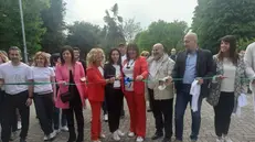 Taglio del nastro per l'inaugurazione del Centro Marcolini a Montichiari