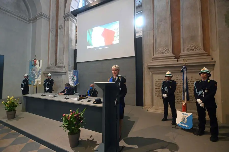 La cerimonia per il 149esimo anniversario della Polizia locale