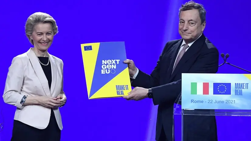 Von der Leyen e Draghi presentano il Nex Generation Eu - © www.giornaledibrescia.it