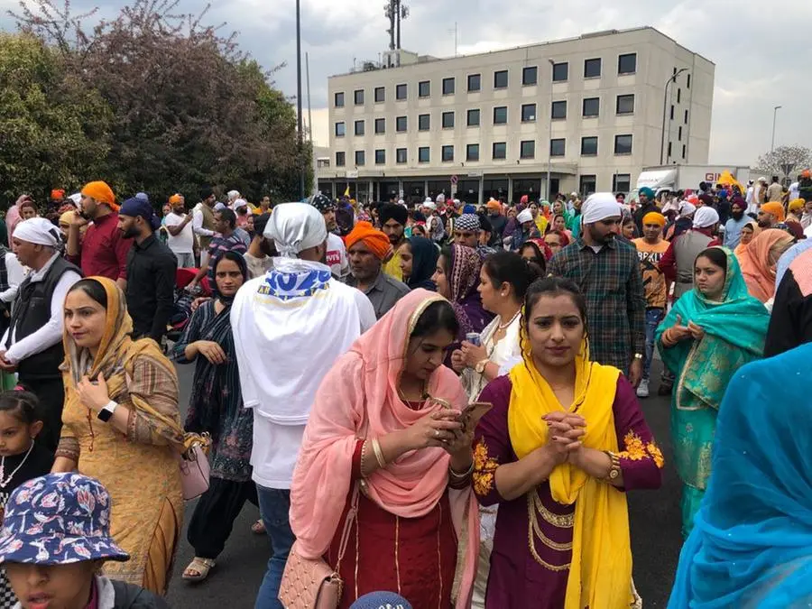 MIgliaia di persone per la manifestazione sikh in città di sabato 16 aprile