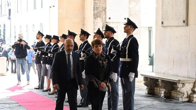 La celebrazione del 170°anniversario della Polizia di Stato in piazza Loggia