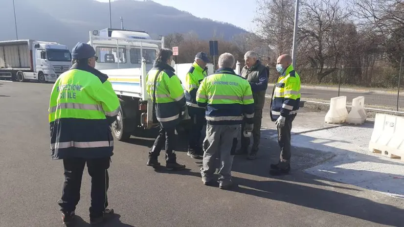 Il centro vaccinale di Iseo in via di smantellamento