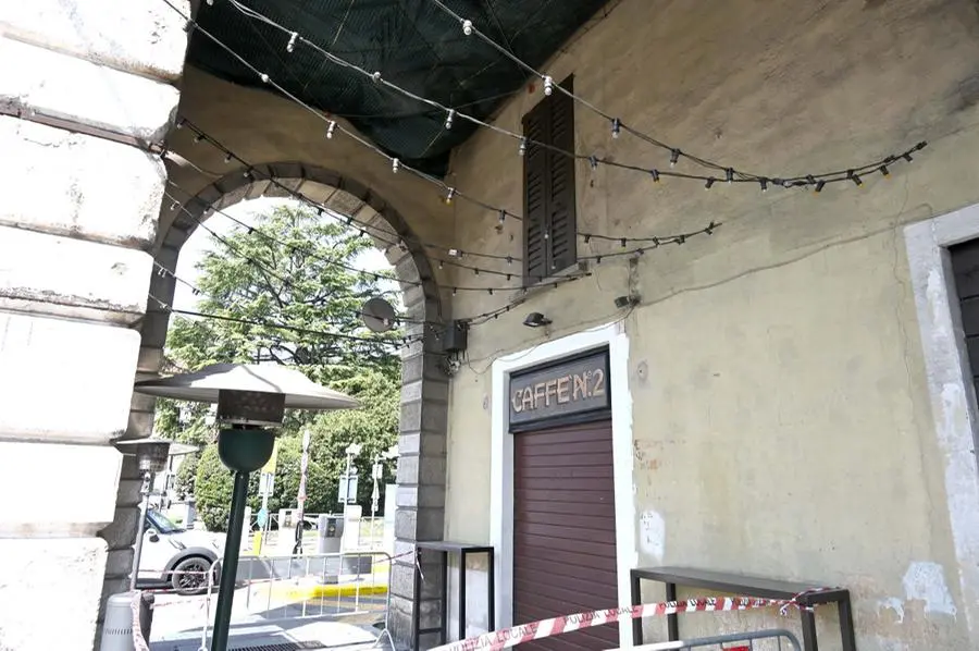 Il porticato del Casello del dazio in piazzale Arnaldo