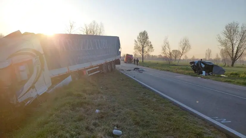 I due mezzi coinvolti nello schianto mortale a San Gervasio