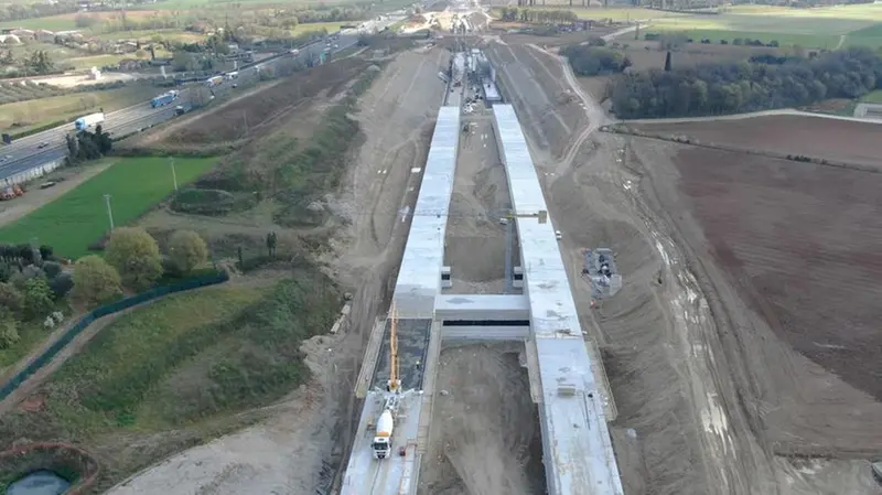 l tunnel artificiale, le attività di realizzazione del sistema «Gallerie Lonato»