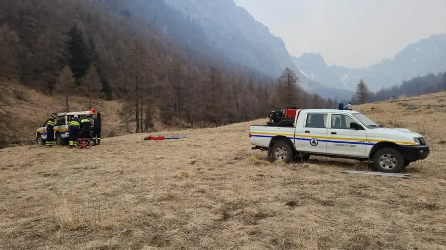 I boschi rasi al suolo per gli incendi in Valcamonica
