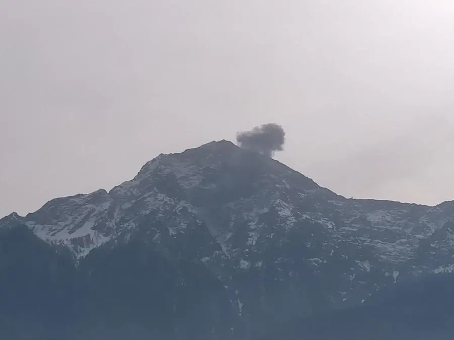 Il luogo dove si è schiantato il jet