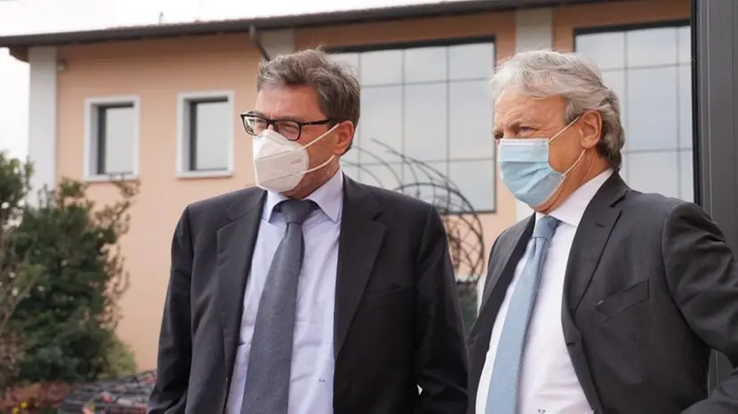 La visita di Giorgetti alla Feralpi al Consorzio Grana Padano